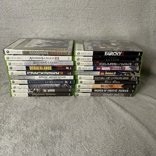 New ListingXbox 360 Lot of 20 Games All CIB - Gears Of War Soldier Of Fortune Skyrim