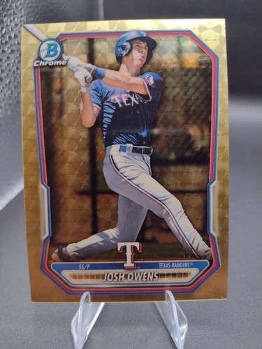 2026 Bowman Chrome Gold Super Fractor 1/1 Josh Owens #BCP-62