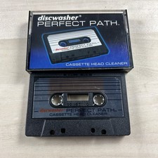 Discwasher PERFECT PATH Cassette Head Cleaner Vintage Audio Tape Deck Player USA