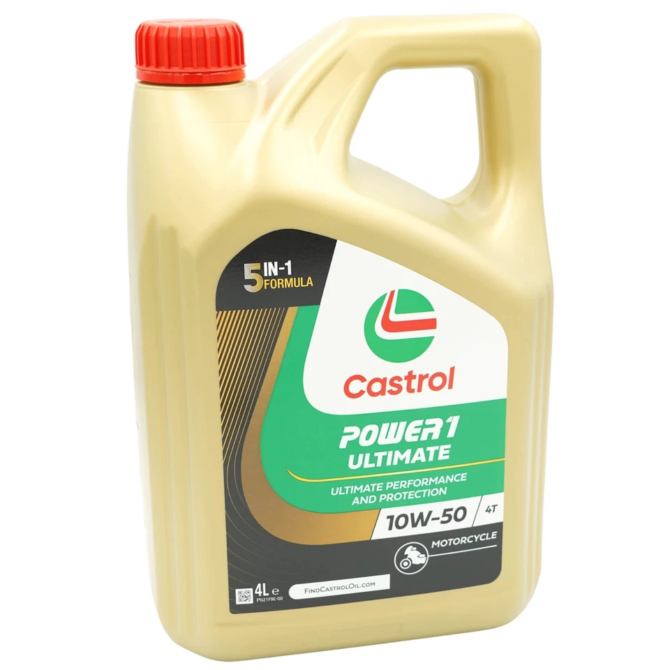 4L Castrol Power 1 Ultimate 4T 10W50 Huile Moteur (Anciennement Racing) - Photo 1/1