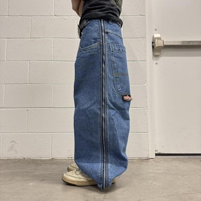 Vintage Y2K SARALI Wide Leg Baggy JNCO Style Embroidered Skate