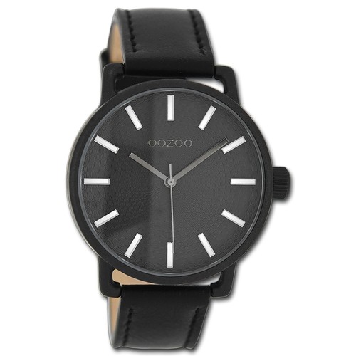 Oozoo Orologio da Polso da Donna Timepieces Analogico Pelle Nera 8719929035360