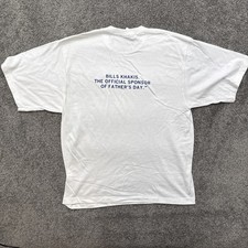 Mens L Bill Khakis T Shirt Fathers Day Crewneck Short Sleeve Made in USA White