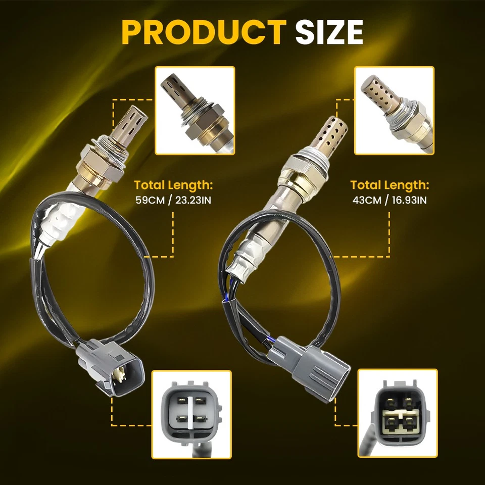 Upstream & Downstream O2 Oxygen Sensor For 2003-2006 Toyota Camry L4 2.4L 4-20X - Image 3 of 4