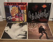 4 X Peter Wolf LP LOT SET COLLECTION ROCK 80s