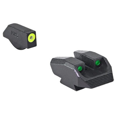 Meprolight Hyper-Bright Kimber K6/DASA Tritium Handgn Sight Set (0412313121)