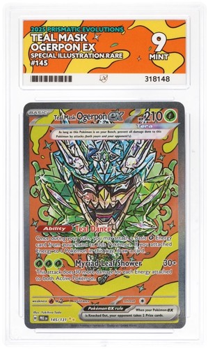 Teal Mask Ogerpon ex graded ACE 9 for sale on eBay