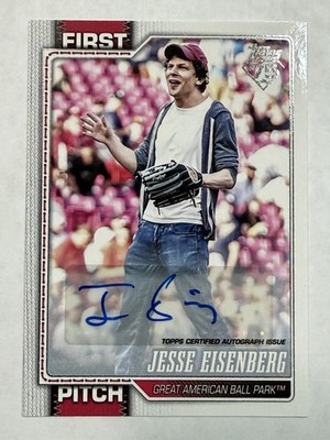 2026 Topps First Pitch Jesse Eisenberg Autograph Serial Number /99 FP5