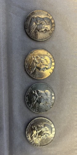 Franklin Half Dollar 1963 Lot of 4 - 3 BU