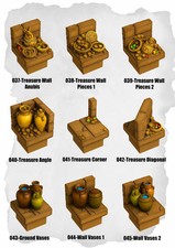 Desert Tiles Treasure Anubis to Wall Vases Pack (ET 037 to ET 045)