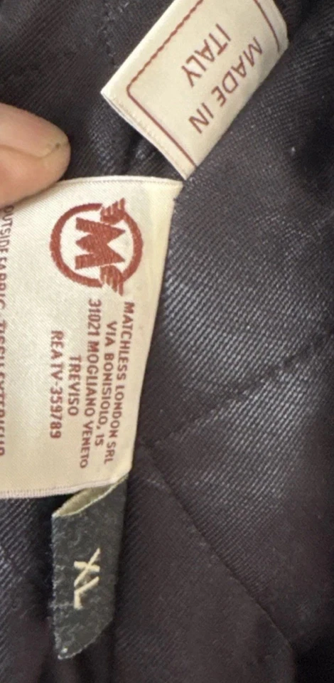 matchless leather jacket mens Bond Cafe Racer biker Motorcycle rp £1295 belstaff - Image 3 of 4