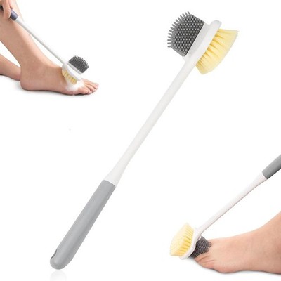 Foot Brush for Shower Scrubber Gap Cleaning Brushes with Long Handles
