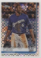 2019 Topps Chrome Mega Box X-Fractor Lorenzo Cain #29 f2v