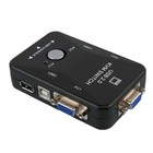 USB VGA KVM Manual Switch Box For Mouse Keyboard Monitor 2 Computer PC 2 Ports