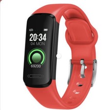 BetterMe Band: Track  Transform - Red Band Fitness Health Tracker Watch NIB