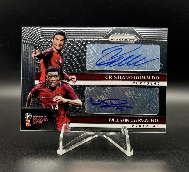 2018 Panini Prizm World Cup Cristiano Ronaldo William Carvalho Dual AUTO /20