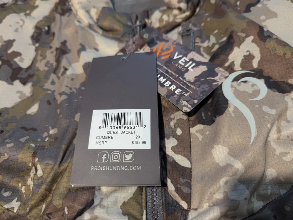Prois Jacket Womens XXL Quest Veil Camo Camouflage Primaloft Insulated Coat  - Image 4 of 4