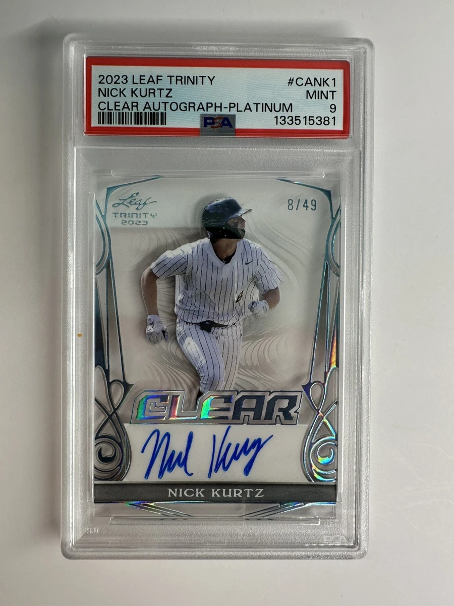 2023 Leaf Trinity Bronze Nick Kurtz 直筆サイン 22/99 Auto MLB 大