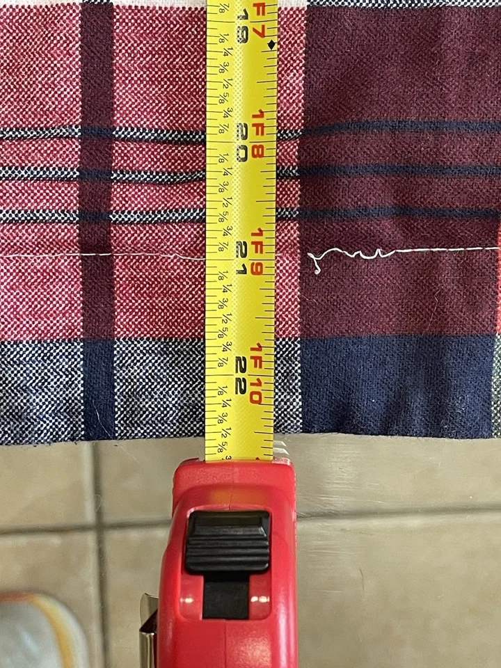 2 fundas estándar a cuadros Tommy Hilfiger Smith franela azul rojo amarillo Foto 3 de 4