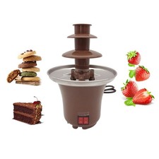 Mini Chocolate Fondue Fountain Machine for Nacho Cheese Ranch Party UK Plug