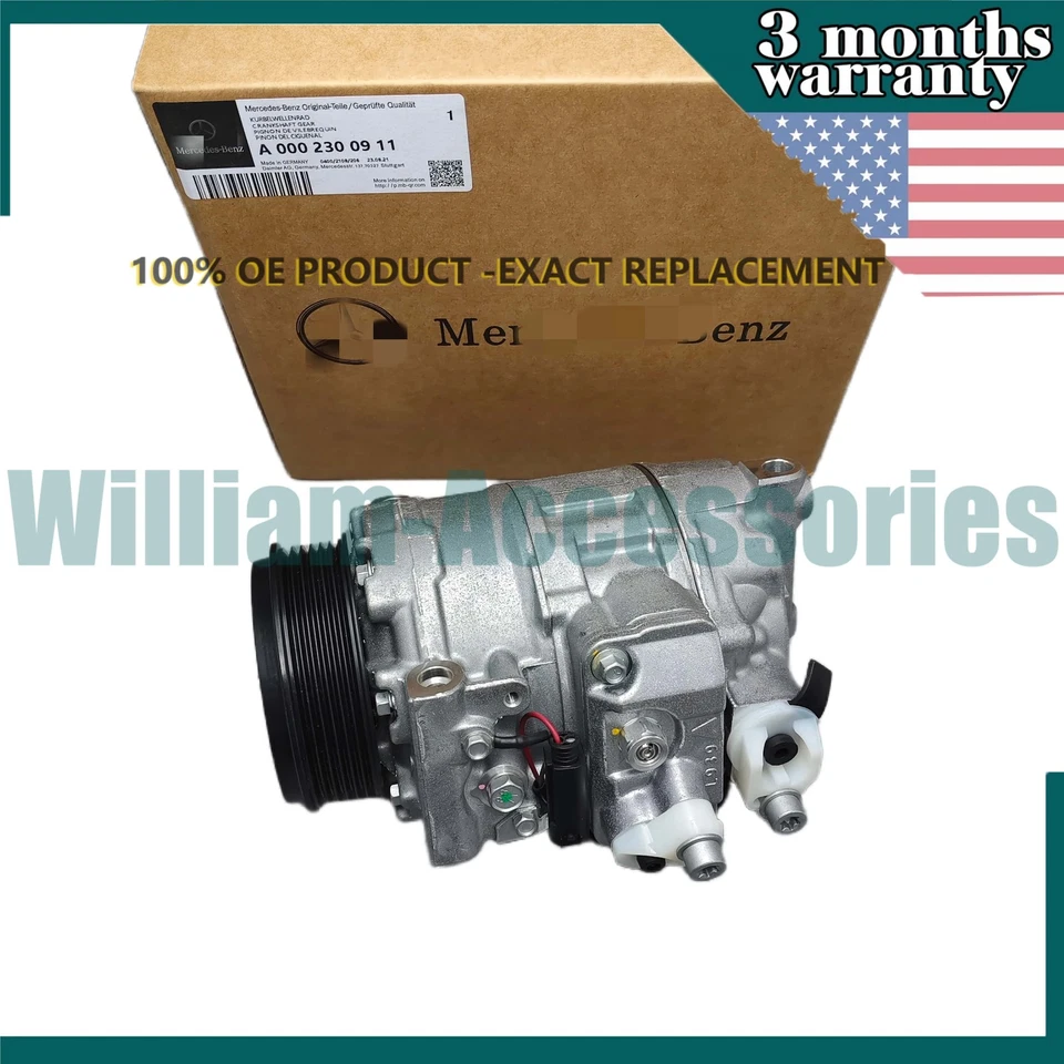 OEM NEW For Mercedes-Benz ML350 R350 CLS550 GL550 S350A/C AC Compressor w/Clutch Foto 2 de 4