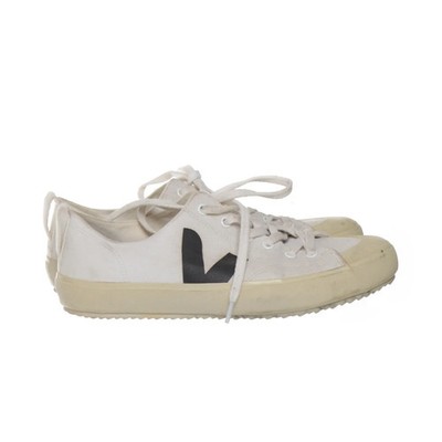 Veja, Canvas Sneaker, Größe: 41, Weiß/Schwarz, Damen #fMm