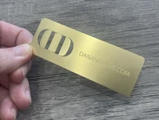 Dan & Dave GOLD Bookmark/ Envelope Openner, Discontinued RARE To Find !