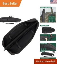 Large Capacity Soft Rifle Bag 38-52” - Padded Handle & Adjustable Sling Included