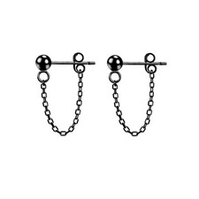 Minimalist Ball Earrings with Chain Dangle Earrings for Women Teens Dangle Earri