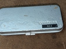 Craftsman Vintage Socket Set 14 Drive Metal Box Series Made In Usa Sae