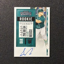 2020 Contenders SHELDON NEUSE #112 Rookie Ticket AUTO - OAKLAND BASEBALL