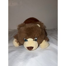 LAPGEAR Tablet Device Book Pillow Rest Plush Brown Bear Holder Pillow 18"