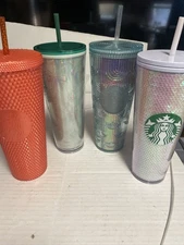 Lot Of 4 - Starbucks 24 oz Venti  Tumblers Coffee Tea New
