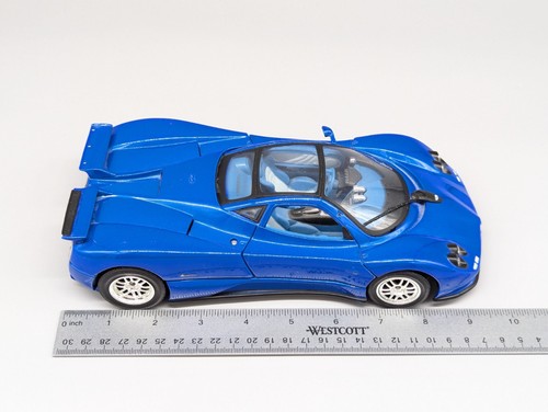 MotorMax Mercedes Benz Pagani Zonda C12 1:18 Diecast Model Car Blue 73147 As Is - Picture 8 of 11