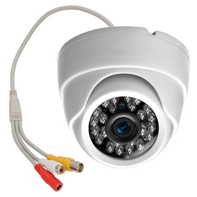Vanxse CCTV 24ir LEDs 1/3 CCD 800tvl Indoor Dome Audio Camera D/n Security