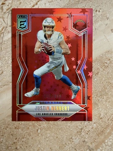 2025 Donruss Elite Football Aspirations Stars Justin Herbert #90