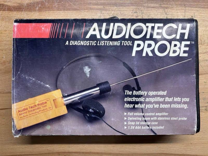 Mint Audio Tech Probe sound diagnostic tool for engines motors. Sonic Technology