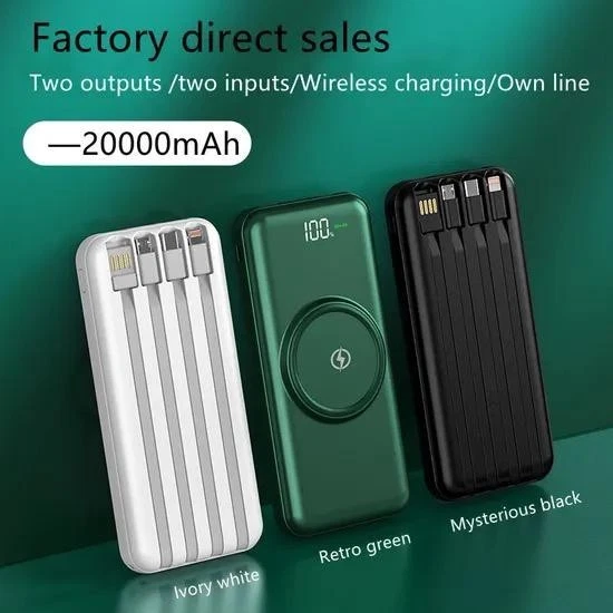 4-in-1 Power Bank - 10,000 mAh: Built-in Cables, Smart Charging, & Airline Safe - Image 4 of 4