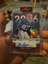 2025 Leaf Metal Happy Holidays Andre Reed Winter Wonderland 1/1 Auto  WW-AR1