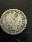 1897 S Barber Liberty Head Dime G
