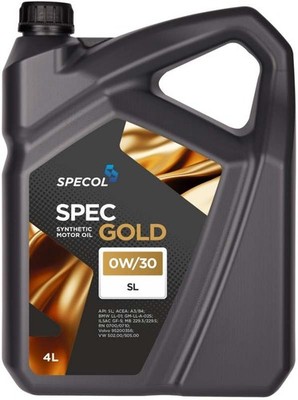 For SPECOL 101777 SPECOL OIL 0W30 4L SPEC GOLD SN/CF / A3/B4 / LL01 / GM LL A 0