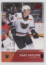 2021-22 Upper Deck AHL Exclusives 3/100 Isaac Ratcliffe #39 6ya
