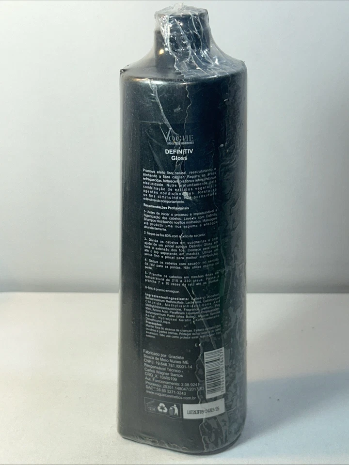 Tratamento de alisamento progressivo para cabelo Sealed Vogue Step 2, 1L - Imagem 4 de 4