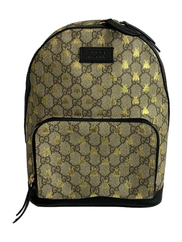 Sac à dos GUCCI sac à dos GG Supreme toile beige motif complet occasion