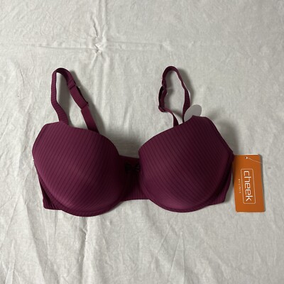 Cheek By LISCA Women's Cup Bra Dandy Size 70E Burgundy UNT636