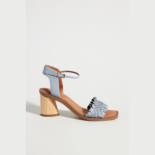 NEW Sarto by Franco Sarto Size 6.5 Women's Fringe Heeled Sandals - Light  Blue | eBay