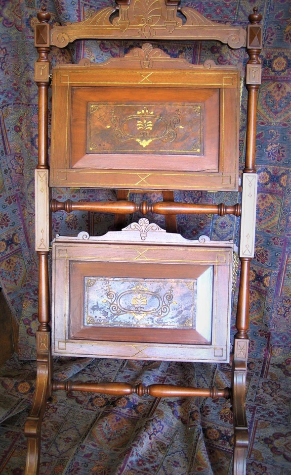 Soporte doble portafolio de salón renacimiento 1870-1875 Foto 3 de 4