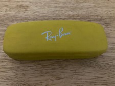Original Ray Ban Eyeglasses Sunglasses Case Yellow 2 x 6 Preowned
