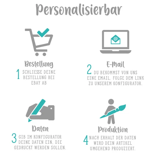 Baby Body mit Wunschtext bedrucken lassen eigene Worte eigener Text - Bild 3 von 5