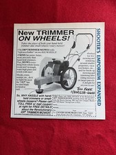 Vintage 1994 DR Trimmer Mower Print Ad Trimmer On Wheels